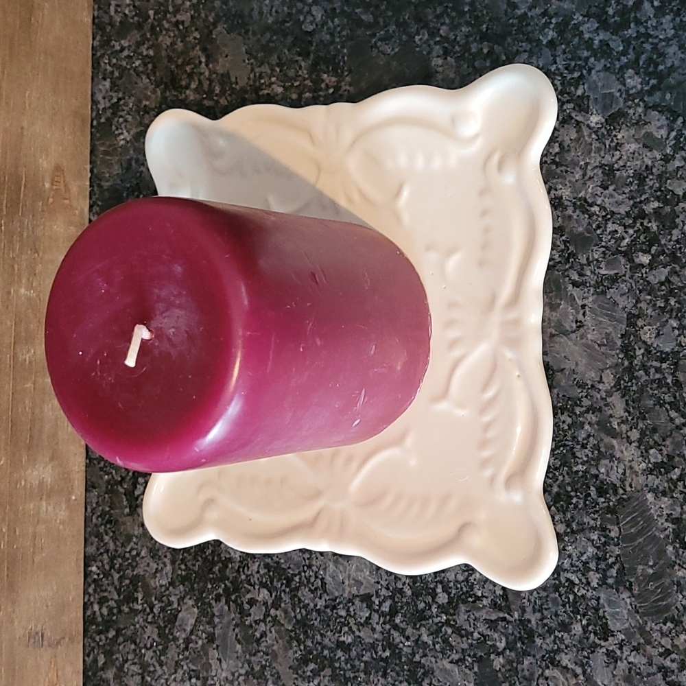 California Pantry - Square Candle Holder / Trinket Plate - Picture 2 of 9